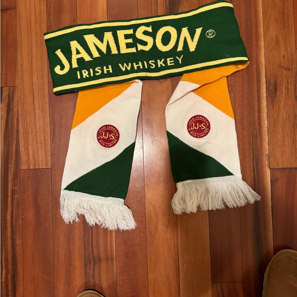 Jameson Irish Whiskey Green and Gold Scarf